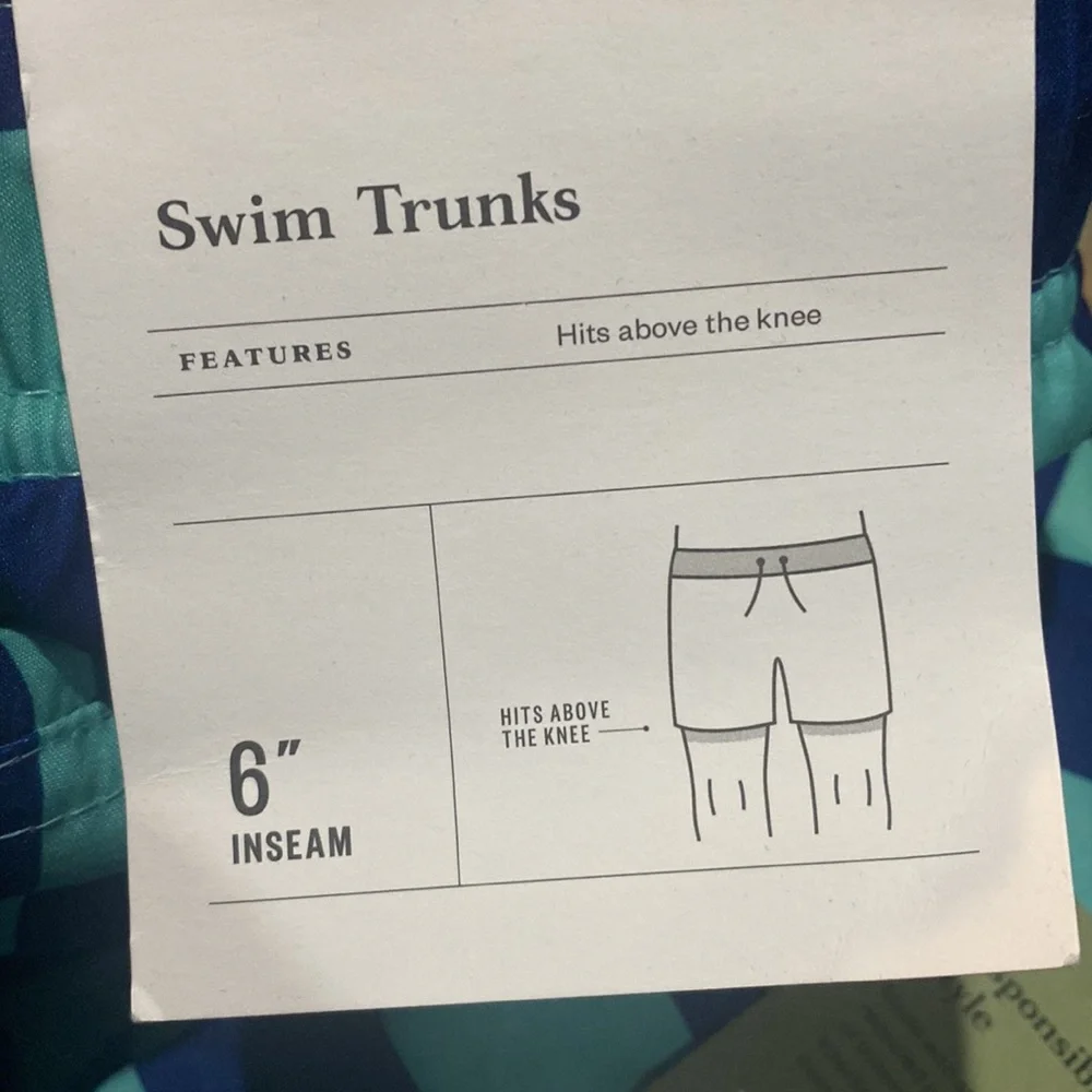 Goodfellow & Co checkered swim trunks‎